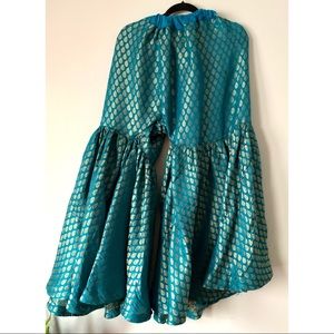 Pakistani Indian Teal Banasari Gharara Lengha